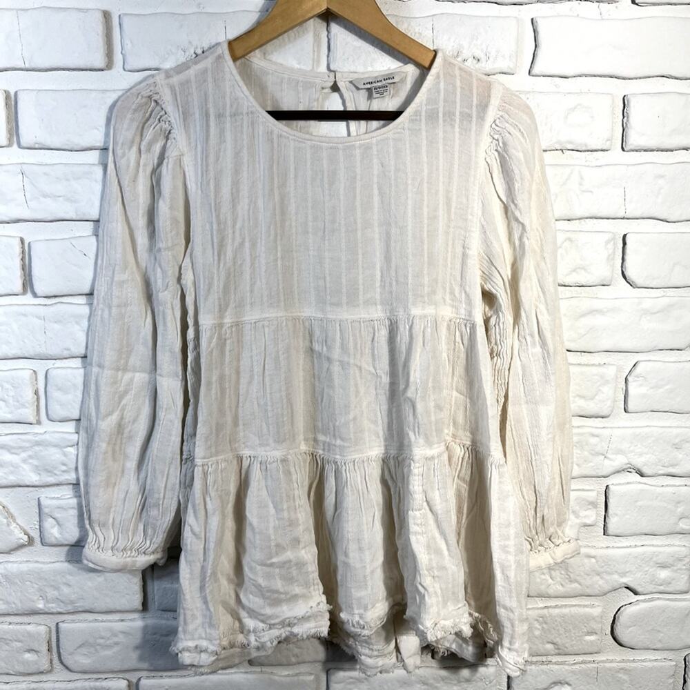 American Eagle Flowy Peasant Top Size XS